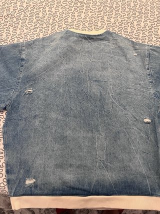 Camiseta Zara Denim Oversize Talla L