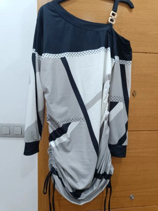 Vestido geométrico mujer