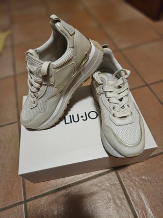 Sneakers Liu Jo Beige e Oro