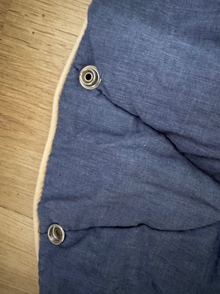 Colchoneta verano silla bebé azul denim