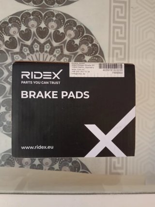 Pastillas de freno RIDEX 402B0083 Audi, Seat, VW