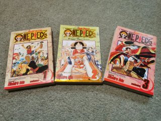 3 primeros tomos de One Piece en Inglés