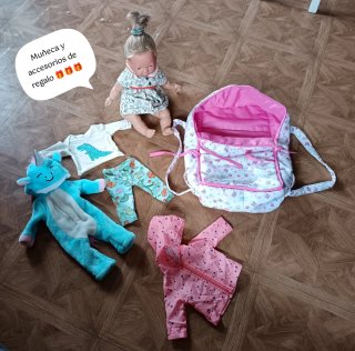 Sillita de juguete rosa y gris