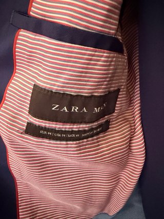 Traje Zara Man Azul Pantalones EUR 36  Un solo uso