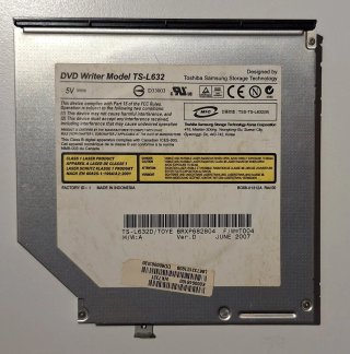Grabadora DVD-CD RW Toshiba TS-L632 Interna