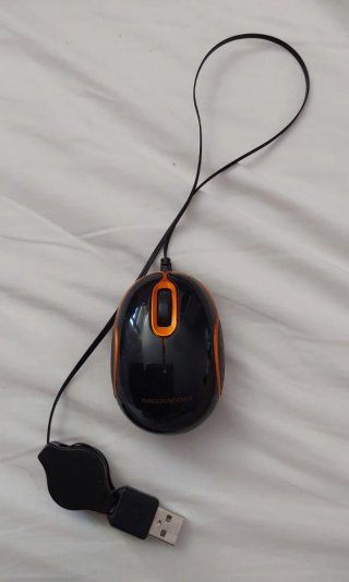 Mouse Mediacom USB Nero Arancio