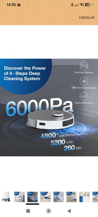 ECOVACS DEEBOT T20e Omni Robot Aspirador 6000Pa