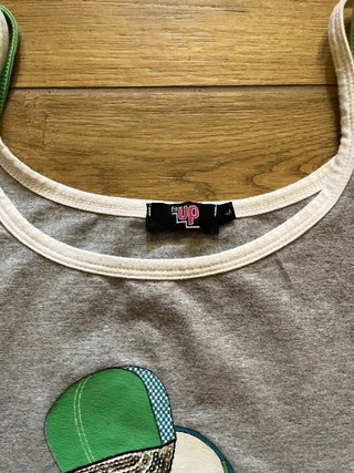 Camiseta de tirantes gris para mujer de verano 90% algodón