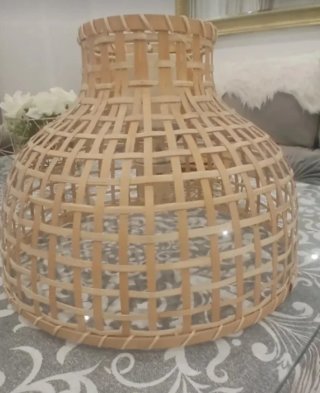 Lanpara de ekia de banbu diseño moderno y linpio