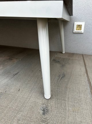 Conjunto sofá y mesa exterior