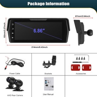 Dashcam Carplay Moto CMAECHO [2026]