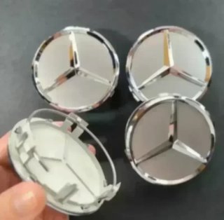 4 TAPABUJES CENTRO RUEDA LLANTA ORIGINAL MERCEDES
