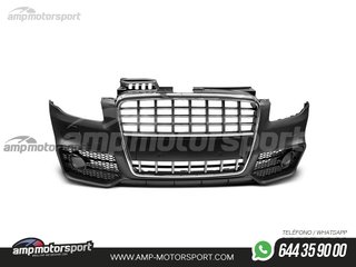 PARAGOLPES DELANTERO PARA AUDI A4 B7 LOOK S4 CROMO CON PDC/SRA
