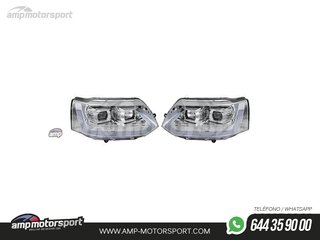 FAROS DELANTEROS LUZ DIURNA LED REAL DRL PARA VOLKSWAGEN TRANSPORTER T5 2010-2015
