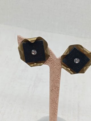Pendientes vintage latón Años 80