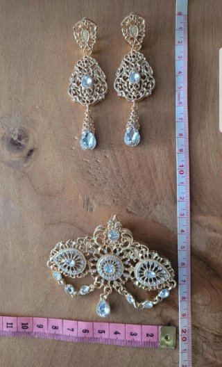 Nuovo set di gioielli Dorado per fallera, huertana, alicantina