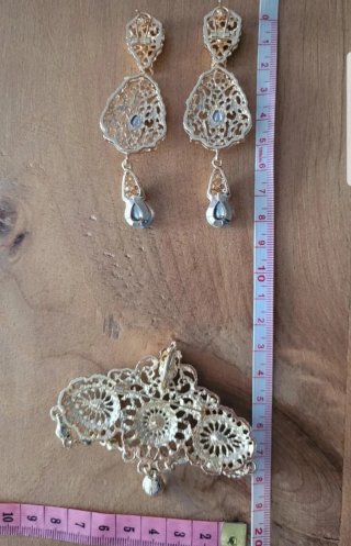 Nuovo set di gioielli Dorado per fallera, huertana, alicantina