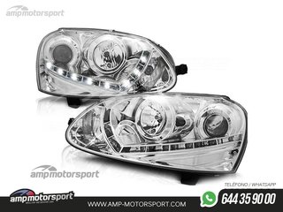 FAROS DELANTEROS LUZ DIURNA LED PARA VOLKSWAGEN GOLF 5 2003-2008