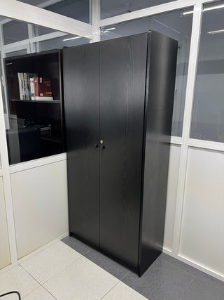 Armario Archivador Oficina Negro con Llave