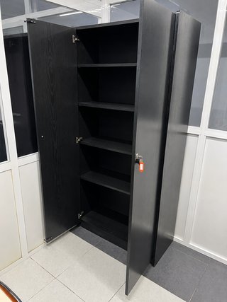 Armario Archivador Oficina Negro con Llave