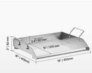 Plancha Acero Inoxidable VEVOR