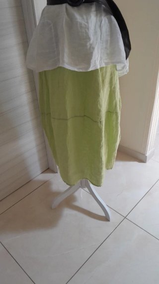 Gonna maxi + blusa lino