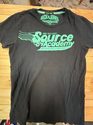 Camisetas Jack & Jones Negra Talla M. Dos camiseta