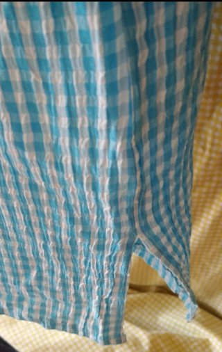 Camisa VERSE cuadros azul y blanco T42