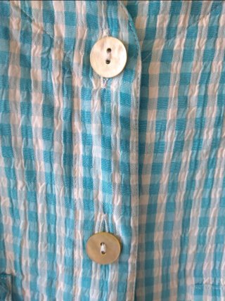 Camisa VERSE cuadros azul y blanco T42
