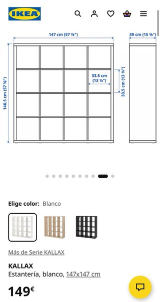 Estantería modular blanca