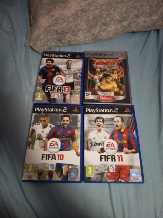 Lote 4 Juegos PS2: FIFA 10, 11, 13 y Tekken 5