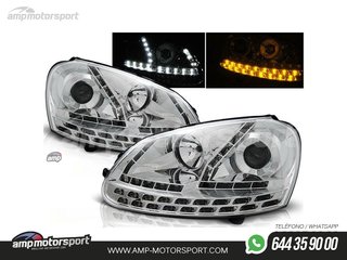 FAROS DELANTEROS LUZ DIURNA LED PARA VOLKSWAGEN GOLF 5 2003-2008