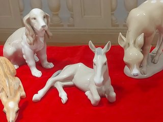 Lotto 4 Animaletti Porcellana Miquel Requena