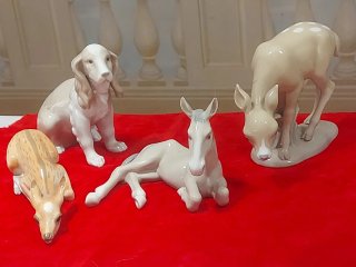 Lotto 4 Animaletti Porcellana Miquel Requena