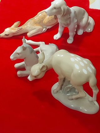 Lotto 4 Animaletti Porcellana Miquel Requena