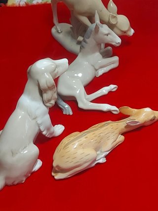 Lotto 4 Animaletti Porcellana Miquel Requena