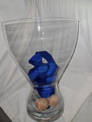 Jarrón Florero Boca Ancha Transparente