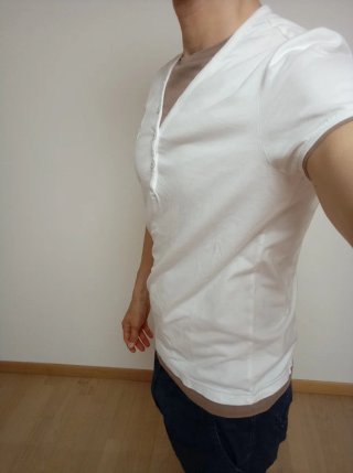 T-shirt Datch Uomo Bianca Cotone Taglia M