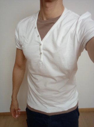 T-shirt Datch Uomo Bianca Cotone Taglia M