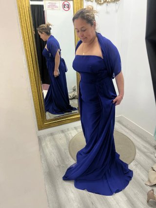 Vestido Elegante color Azul