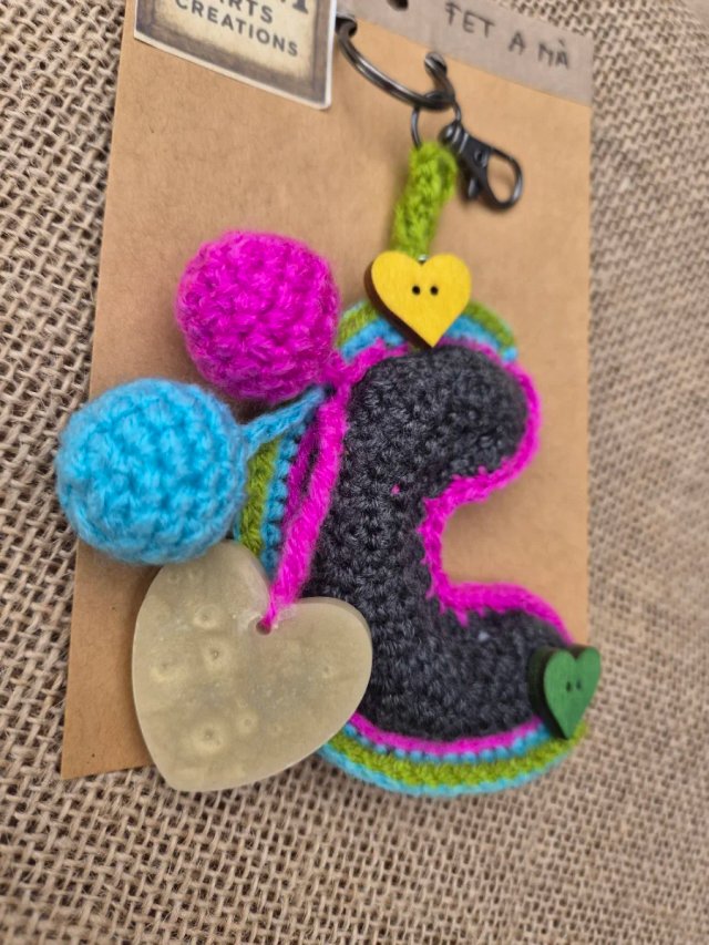 Llavero Letre C -  Crochet