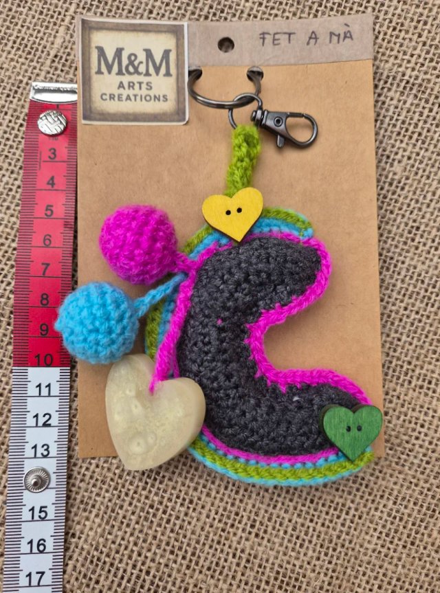 Llavero Letre C -  Crochet