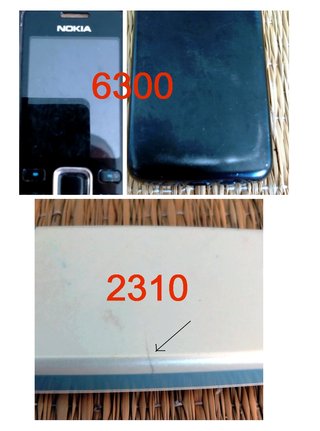 NOKIA 6300 + NOKIA 2310 + ACCESSORI