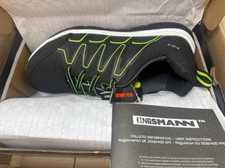 Zapato de seguridad Kingsmann negro y verde