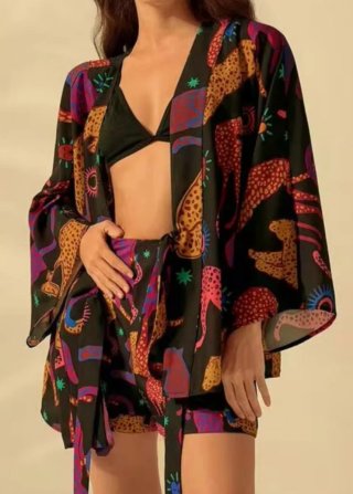 Kimono Estampado manga Japonesa