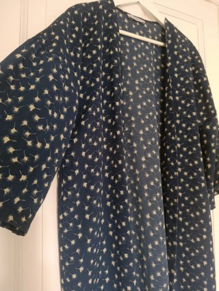 Sobrecamisa larga estampada Talla M