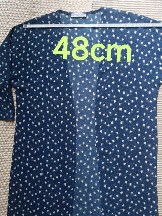 Sobrecamisa larga estampada Talla M