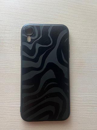Funda iPhone Xr Negra  Diseño de Zebra