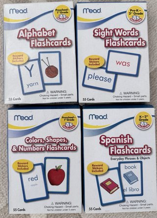 Tarjetas educativas Mead para niños