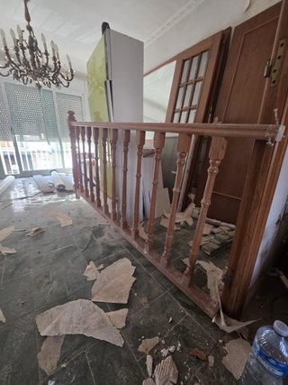Pasamano de madera